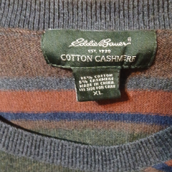 Eddie Bauer Multicolor Striped Crewneck Sweater - Picture 2 of 4